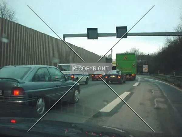 A 30 km tailback. Typically day on the motorway