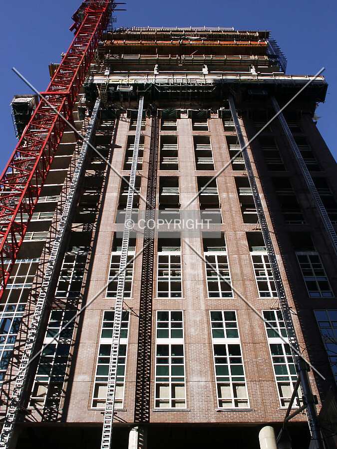 Looking up the south side
