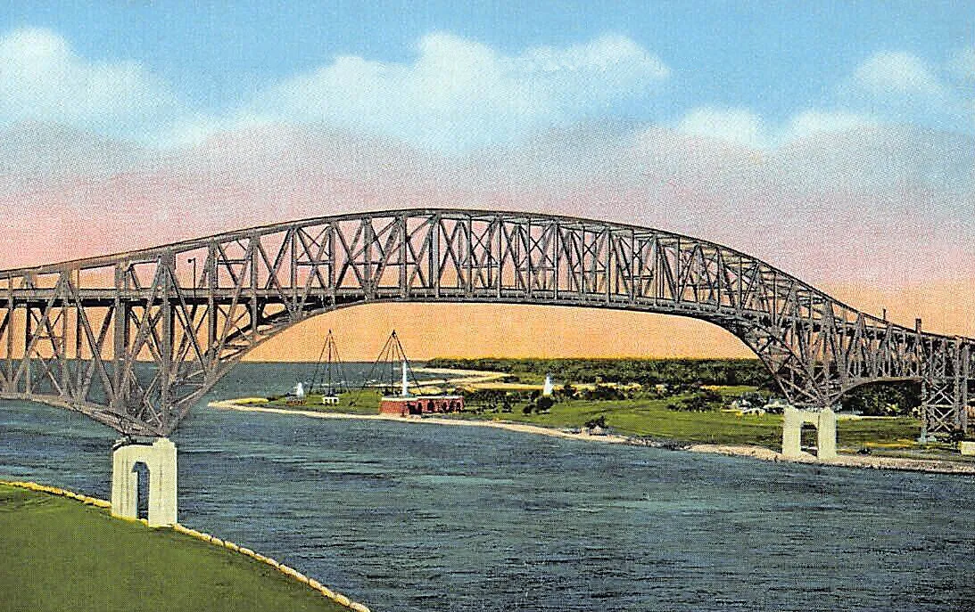 Vintage view from the southwest
