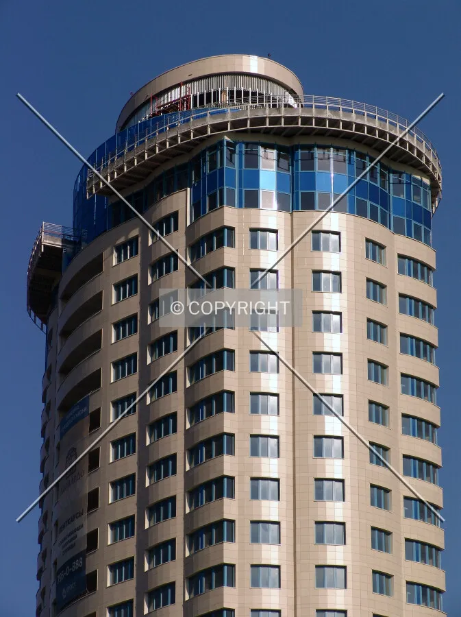 The upper floors as seen from the southwest
