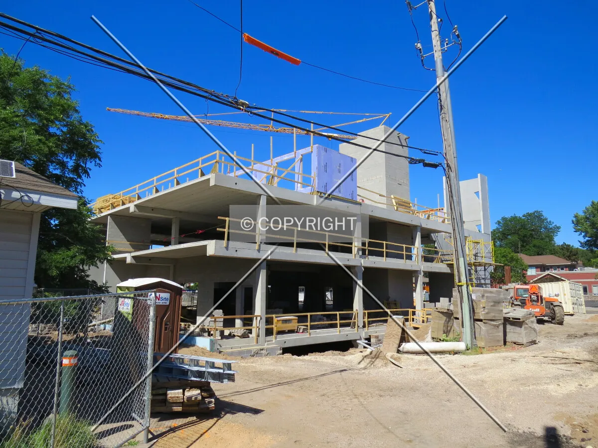 View to the northeast from the Pinehurst-Highland Alley