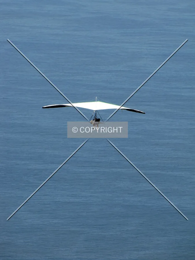 Hang-glider seen from Pedra Bonita