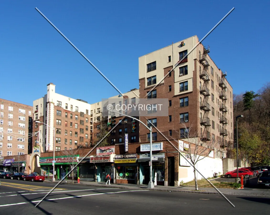 View from the southwest across South Broadway