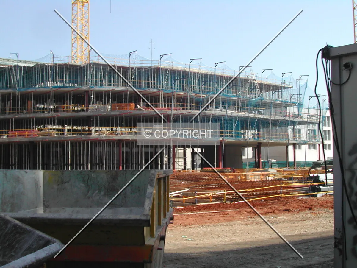 View of the low-rise podium