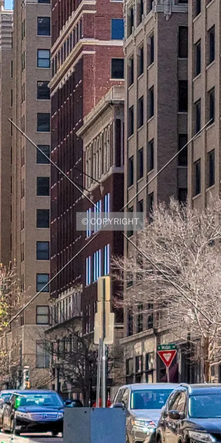 Distant view from the northwest; April 2, 2021