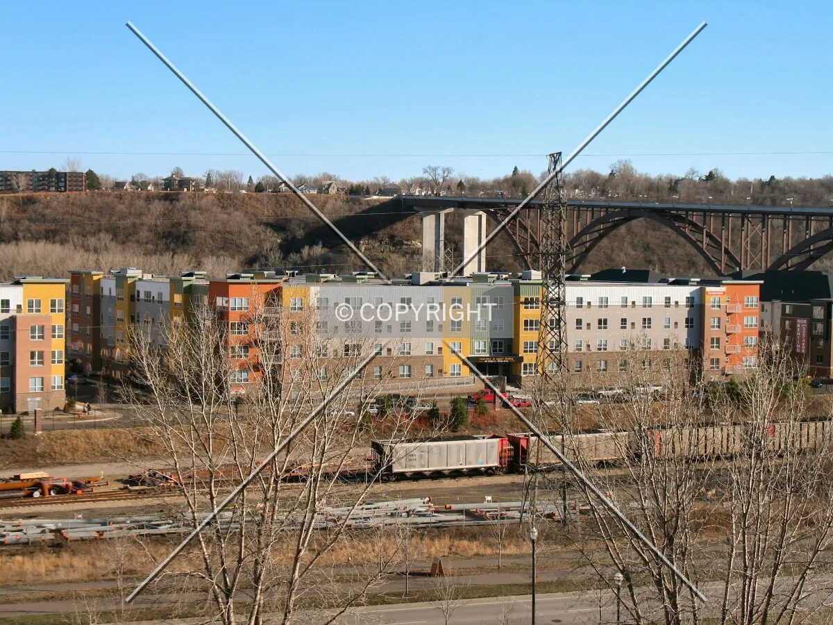 View to the southeast from Wilkin Street