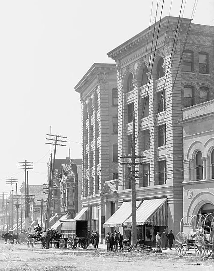 Vintage view from the northeast