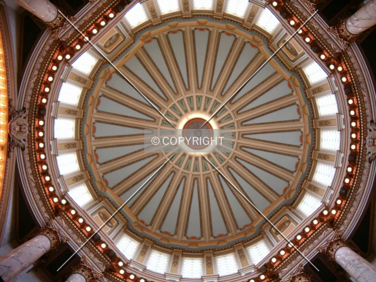 Looking up at the dome