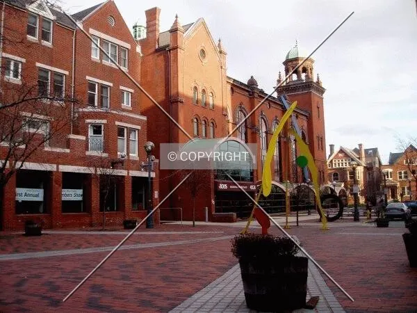 A decorative plaza downtown