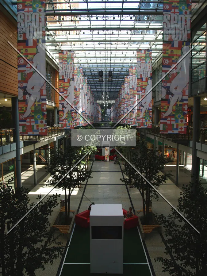 A view from the first floor of the southern side