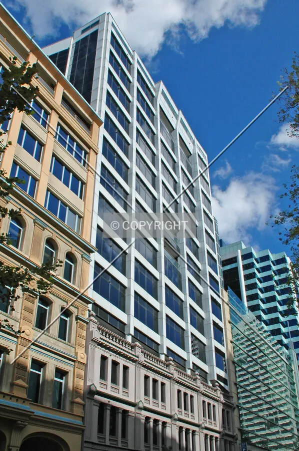 Looking up from Sussex Street