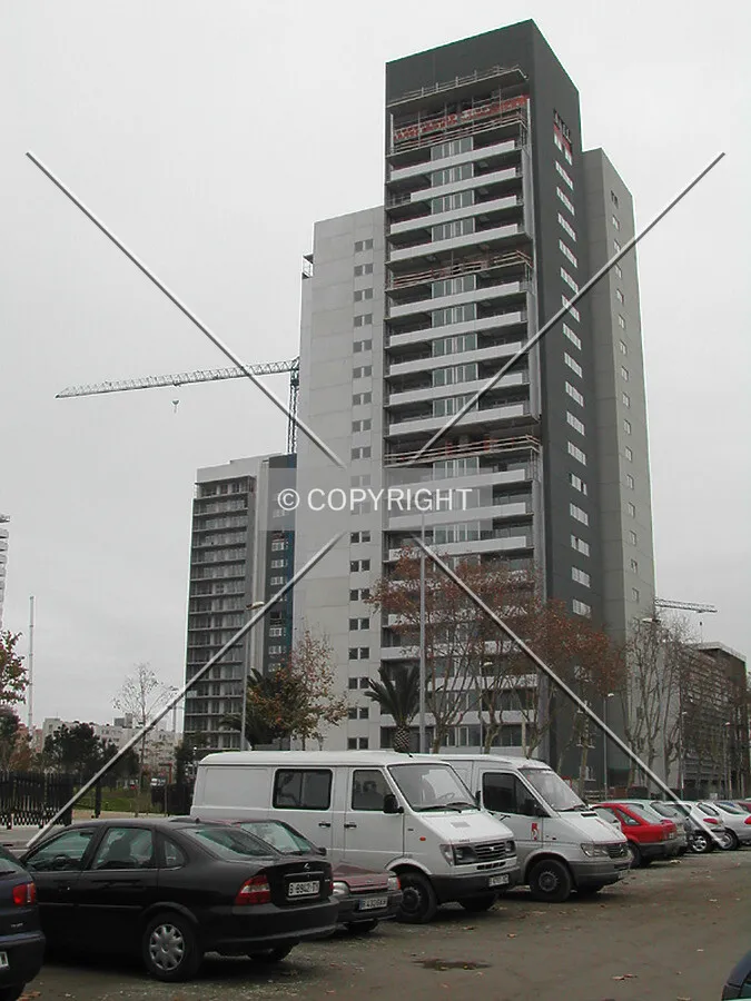 View of the building and Illa del Cel 2 in the background