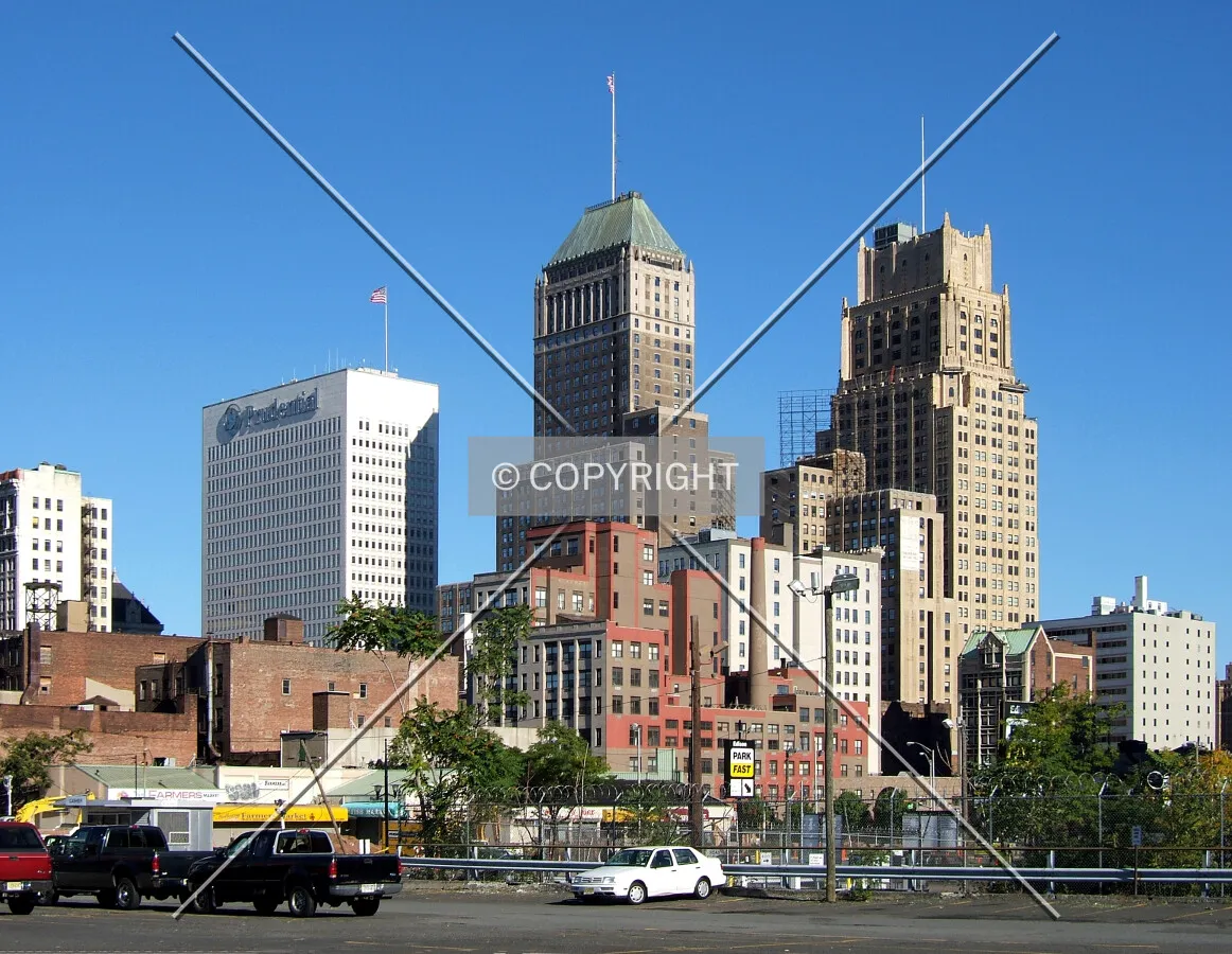 Newark's center from the southeast