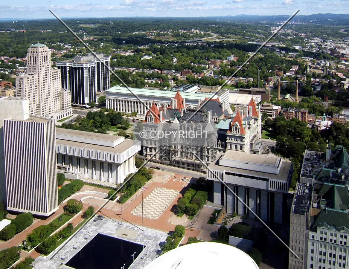 State Capitol area seen from the south