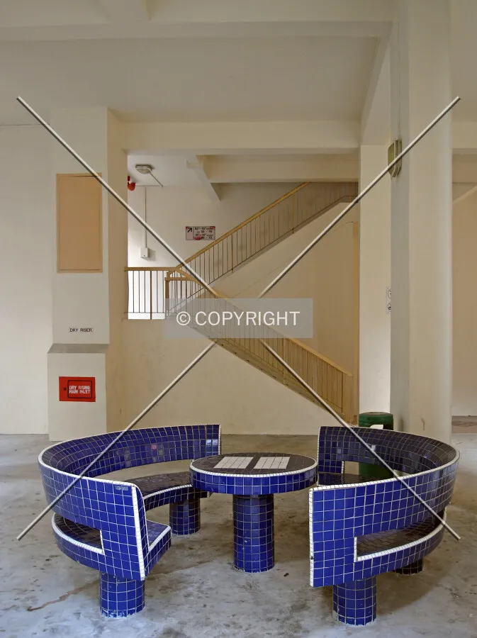 The void deck as seen from the east