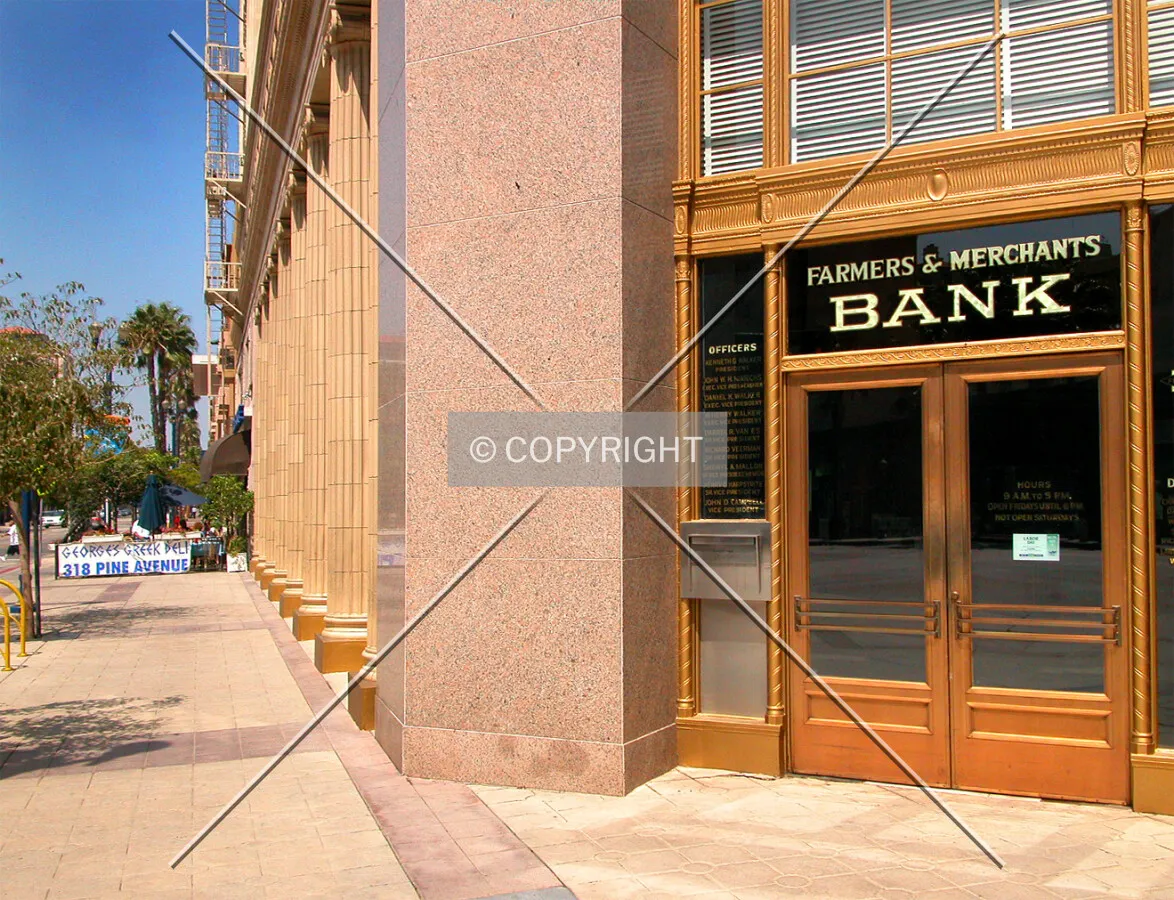 Southwest corner entrance