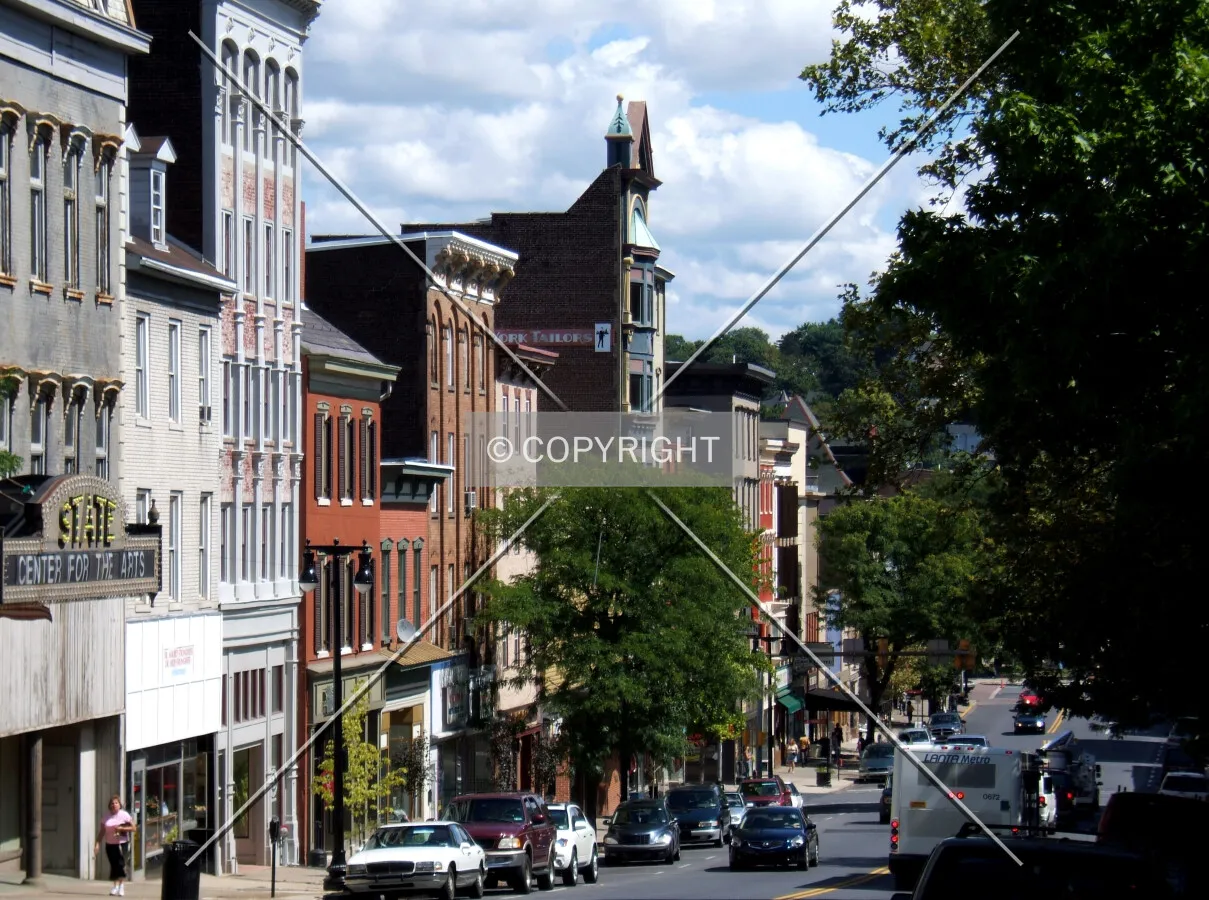 View from the southwest along Northampton Street
