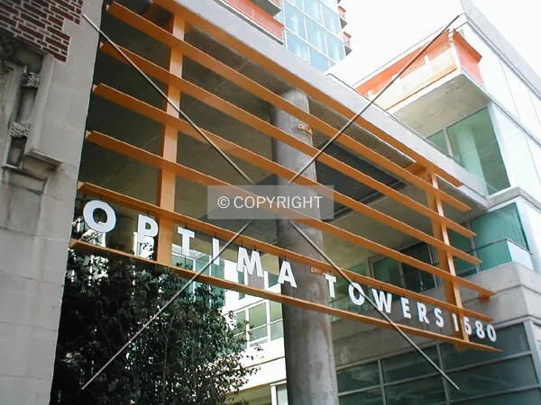 Sign over the courtyard entrance