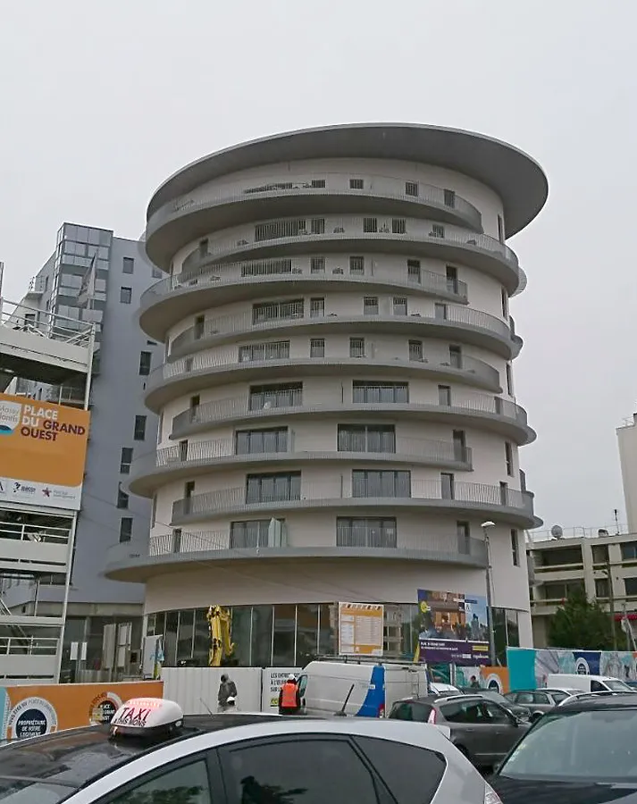 North view from railway station.