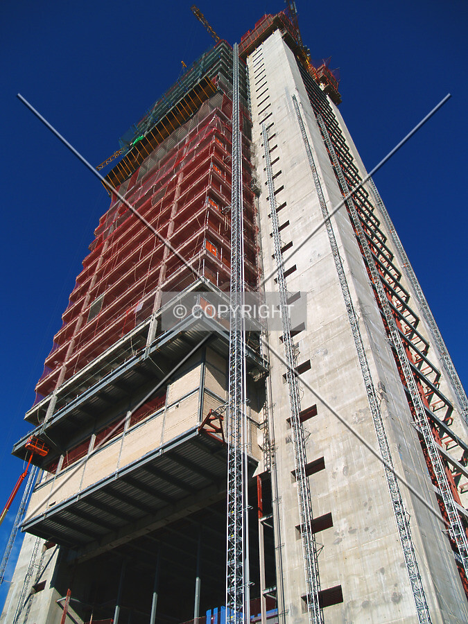Looking up from the southeastern side