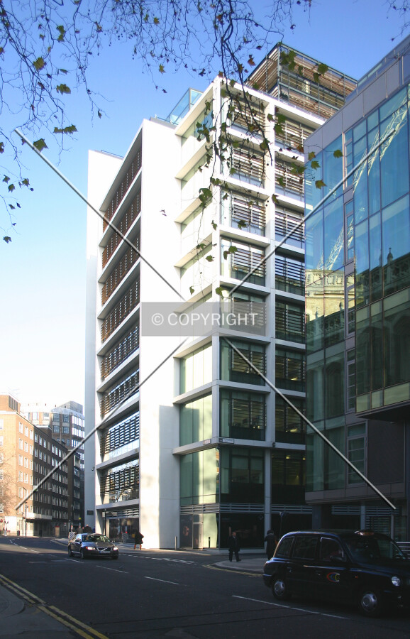 View northeast from Fetter Lane