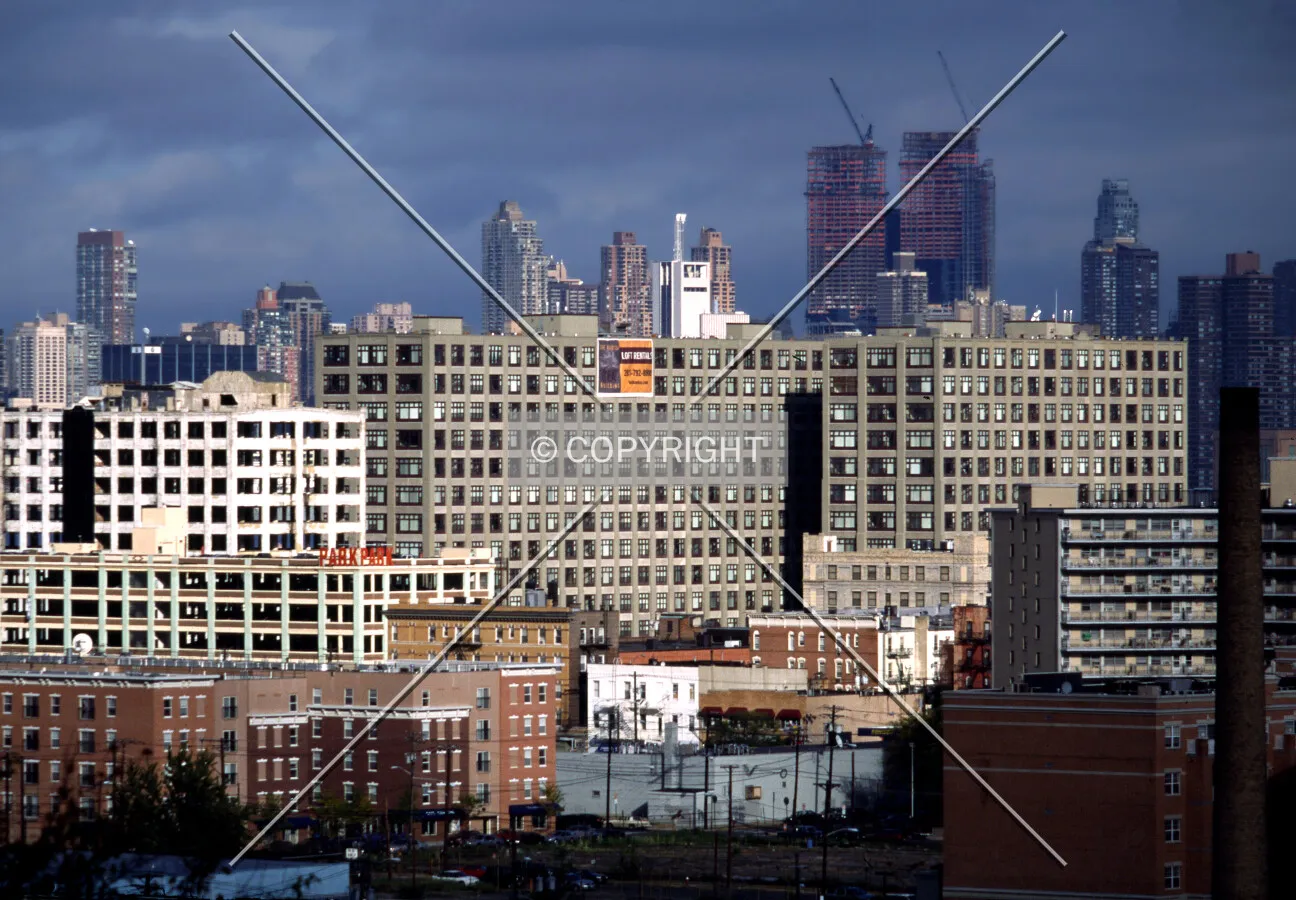 View from the west toward Columbus Circle in Manhattan