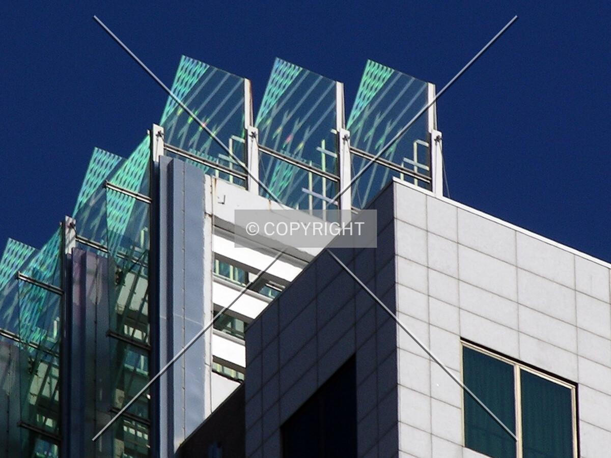 Detail of the top of the southwest corner