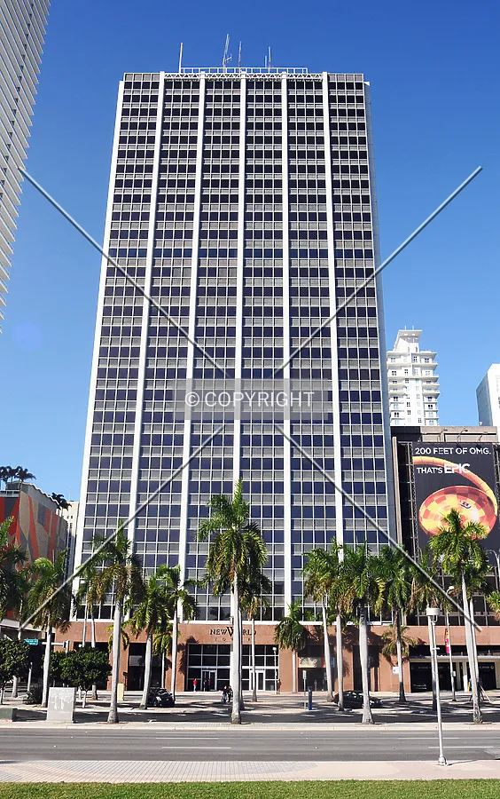 View from the east across Biscayne Boulevard