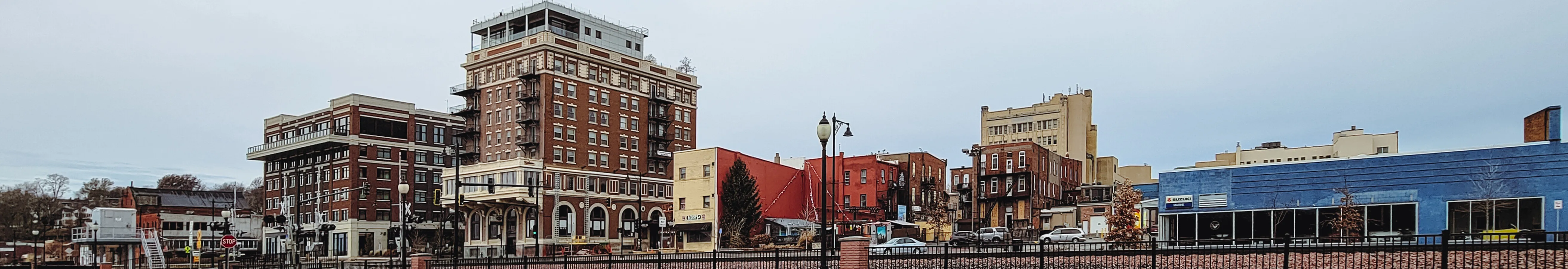 Downtown from the northeast