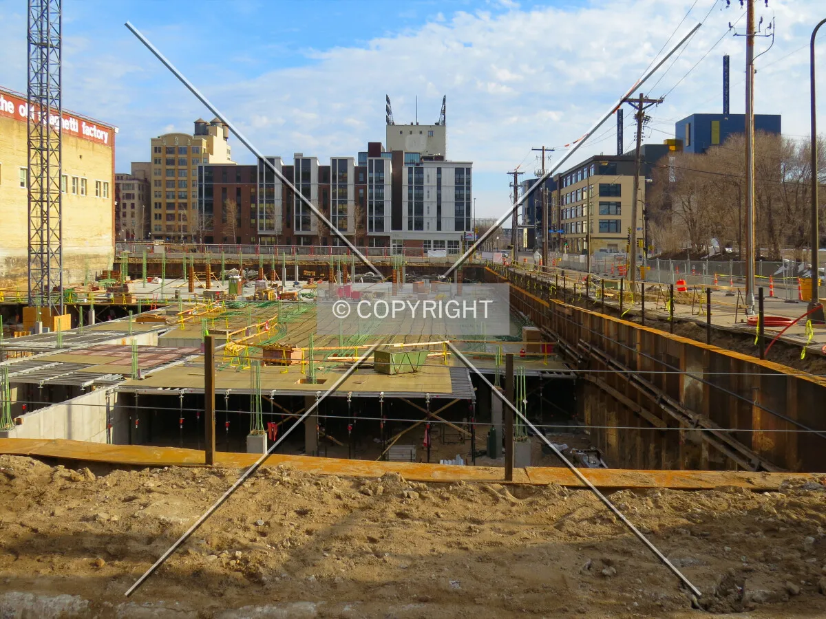 View to the north from 3rd Street South