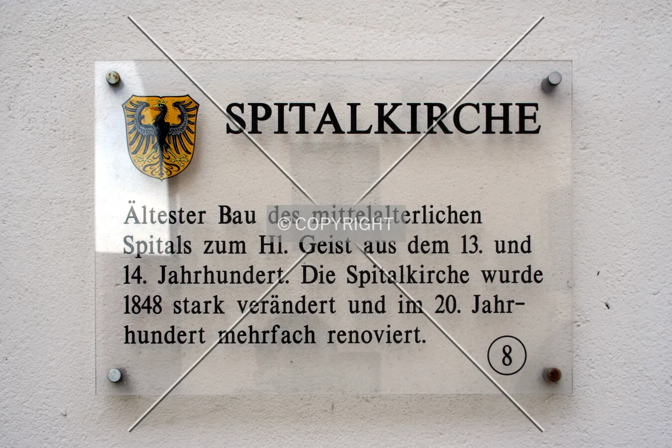 Sign on the front facade