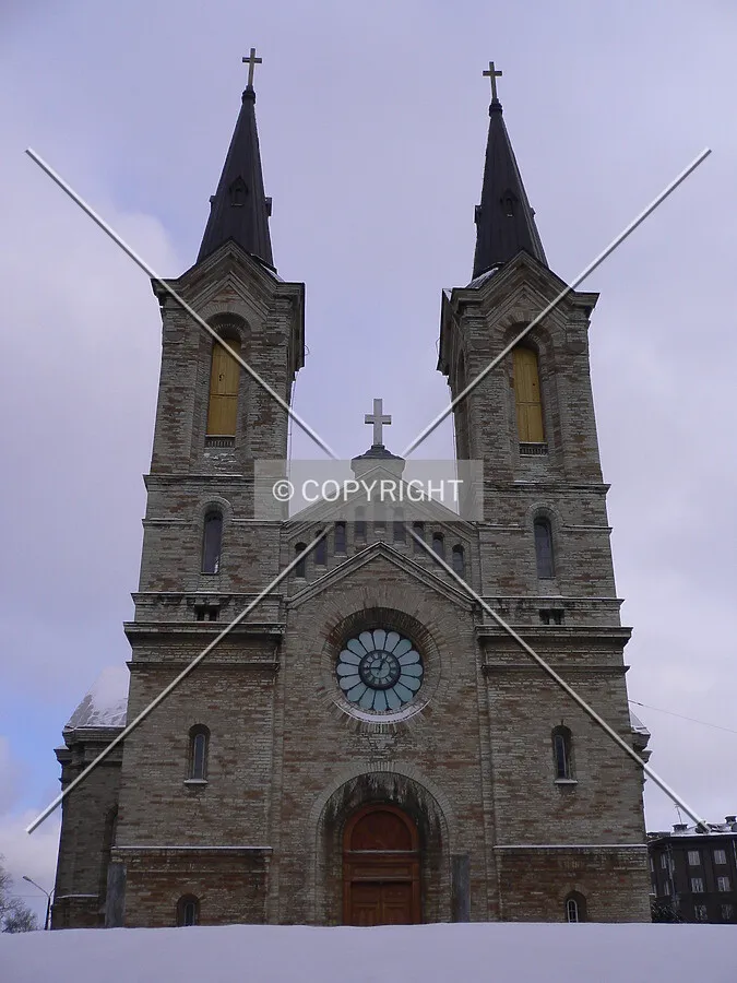 West facade and towers