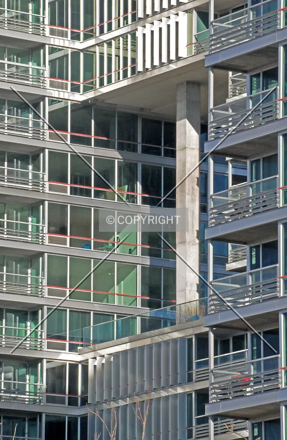Linkage between Elm and Maple Towers viewed from the southwest