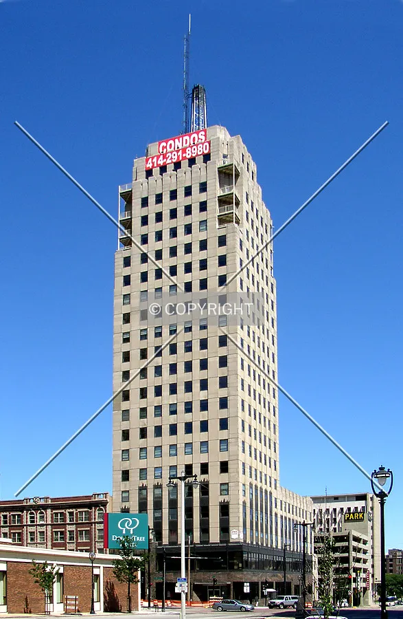 From the southeast across North 6th Street