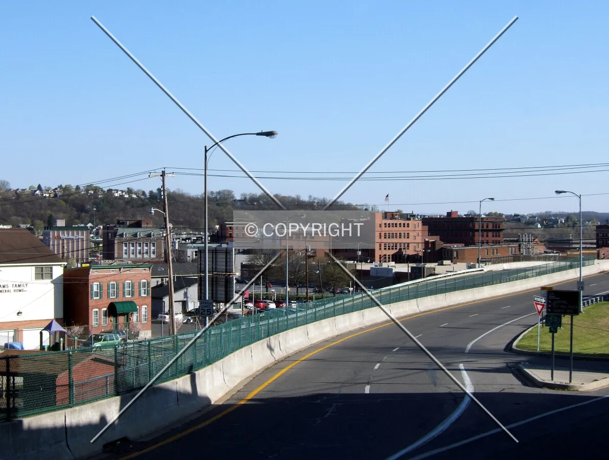 Downtown from the north
