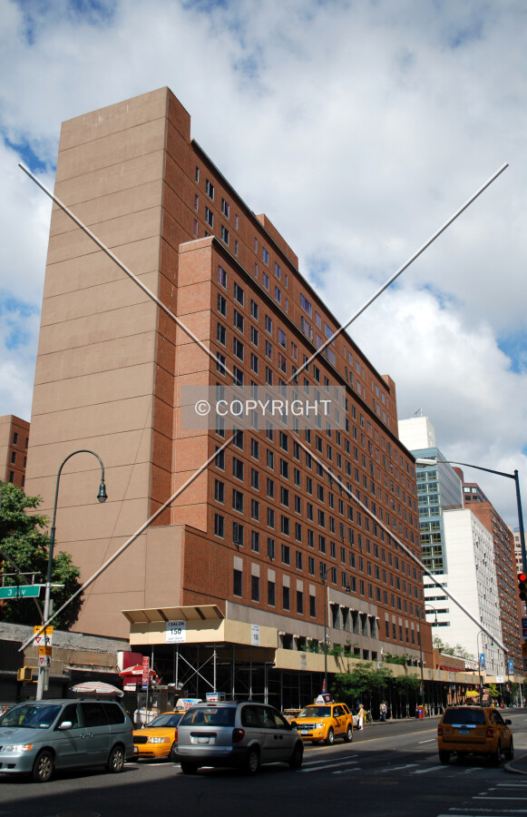 Viewed from the east along 3rd Avenue