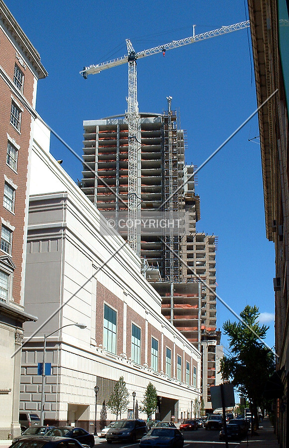 View from the west along Martine Avenue