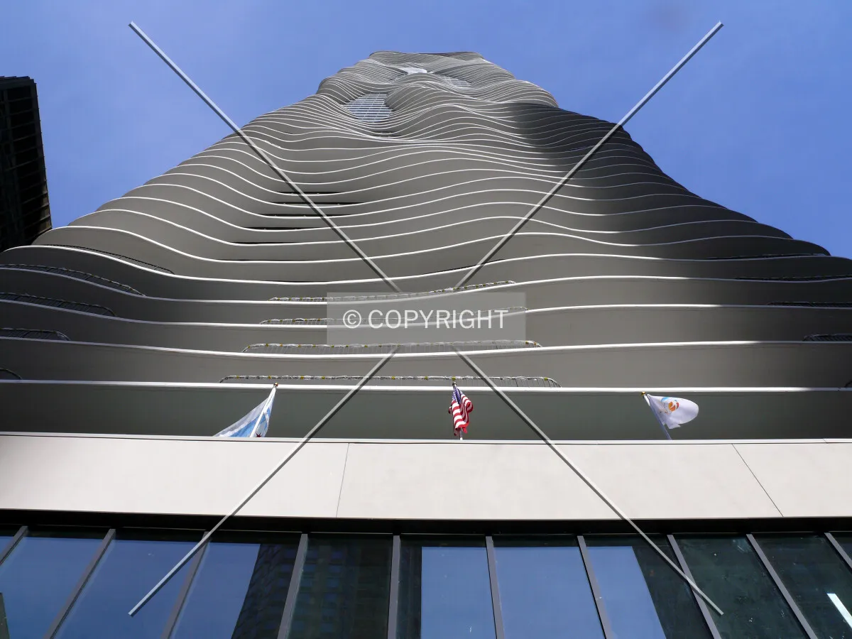 View from the sidewalk in front of the tower