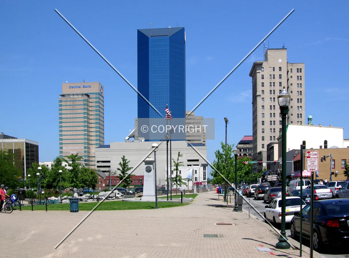 Central skyline from the southeast