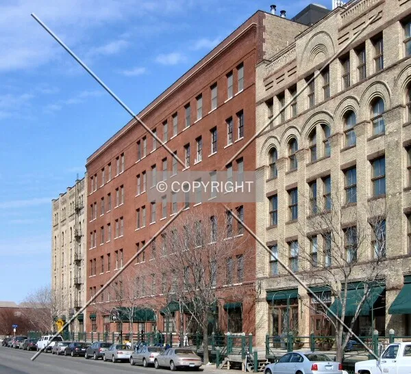View to the north across 1st Street North