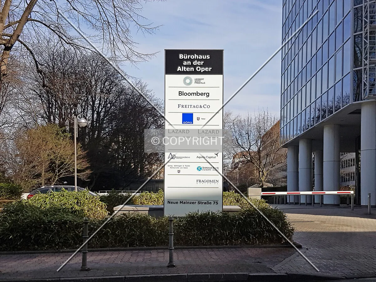 Sign with tenants