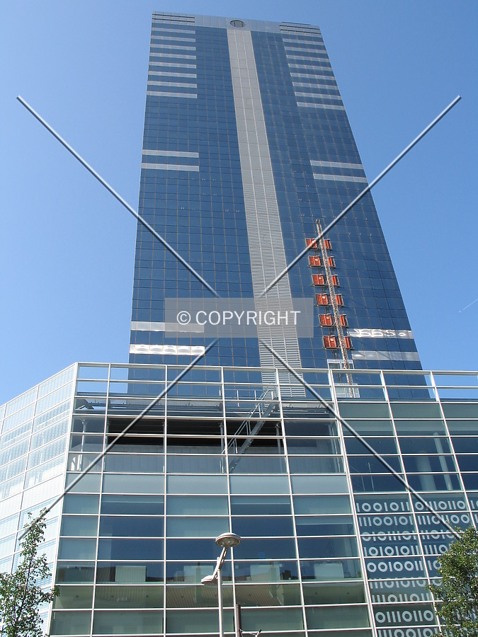 Looking up from the northeast