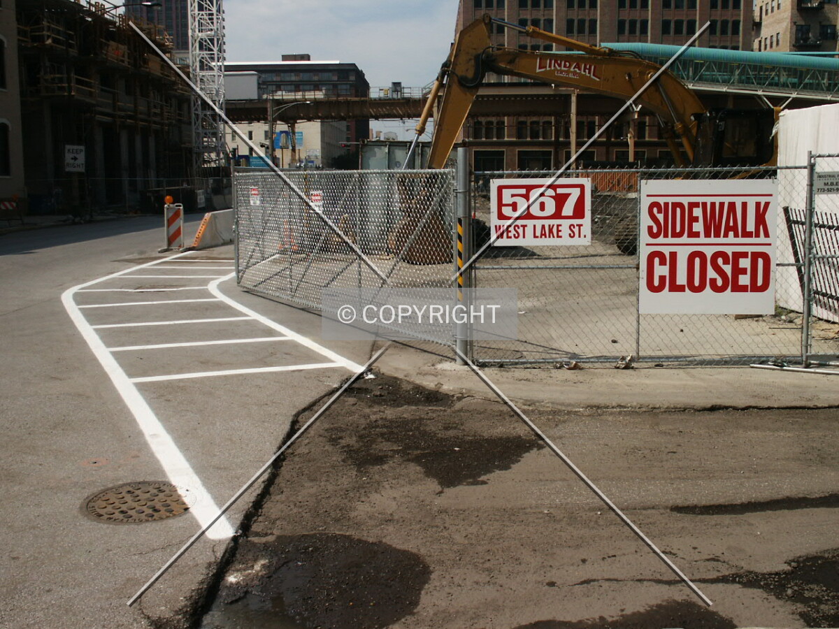 New route for the sidewalk