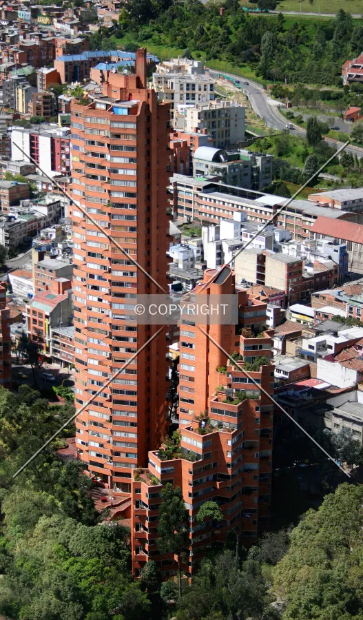 Aerial view from the southwest