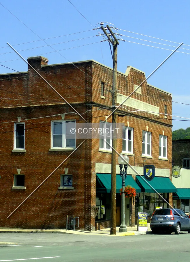 From across East Ridgeway Street to the southwest