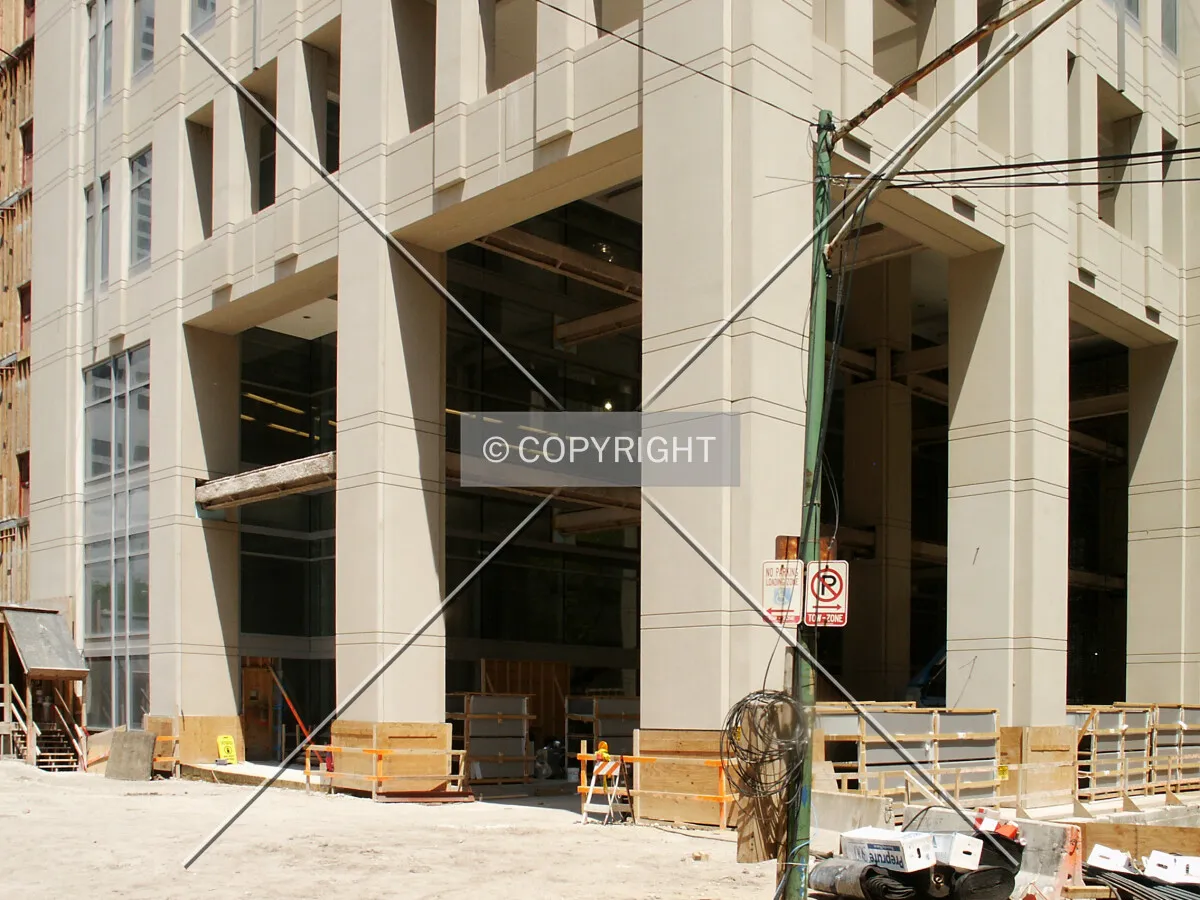 Southwest corner of the base