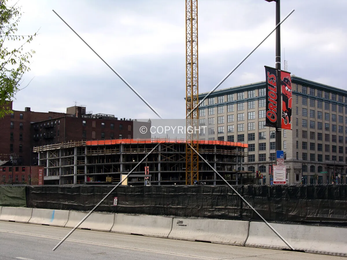 Looking northwest from Camden Street