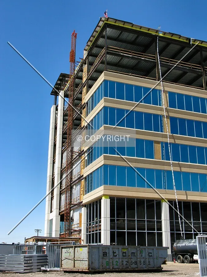 Looking up the southeast corner