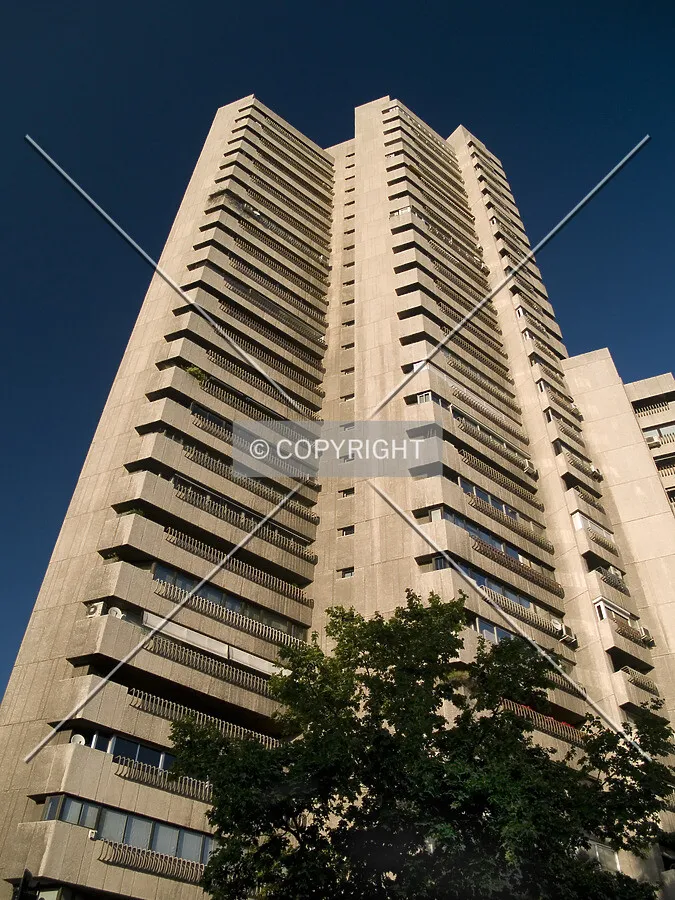Looking up from the south side