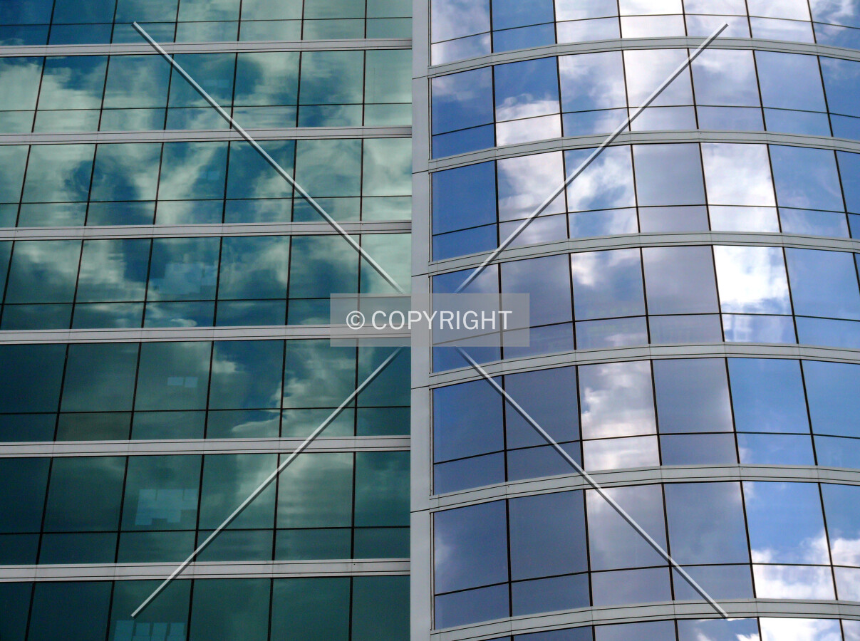 Shades of glass on the western face